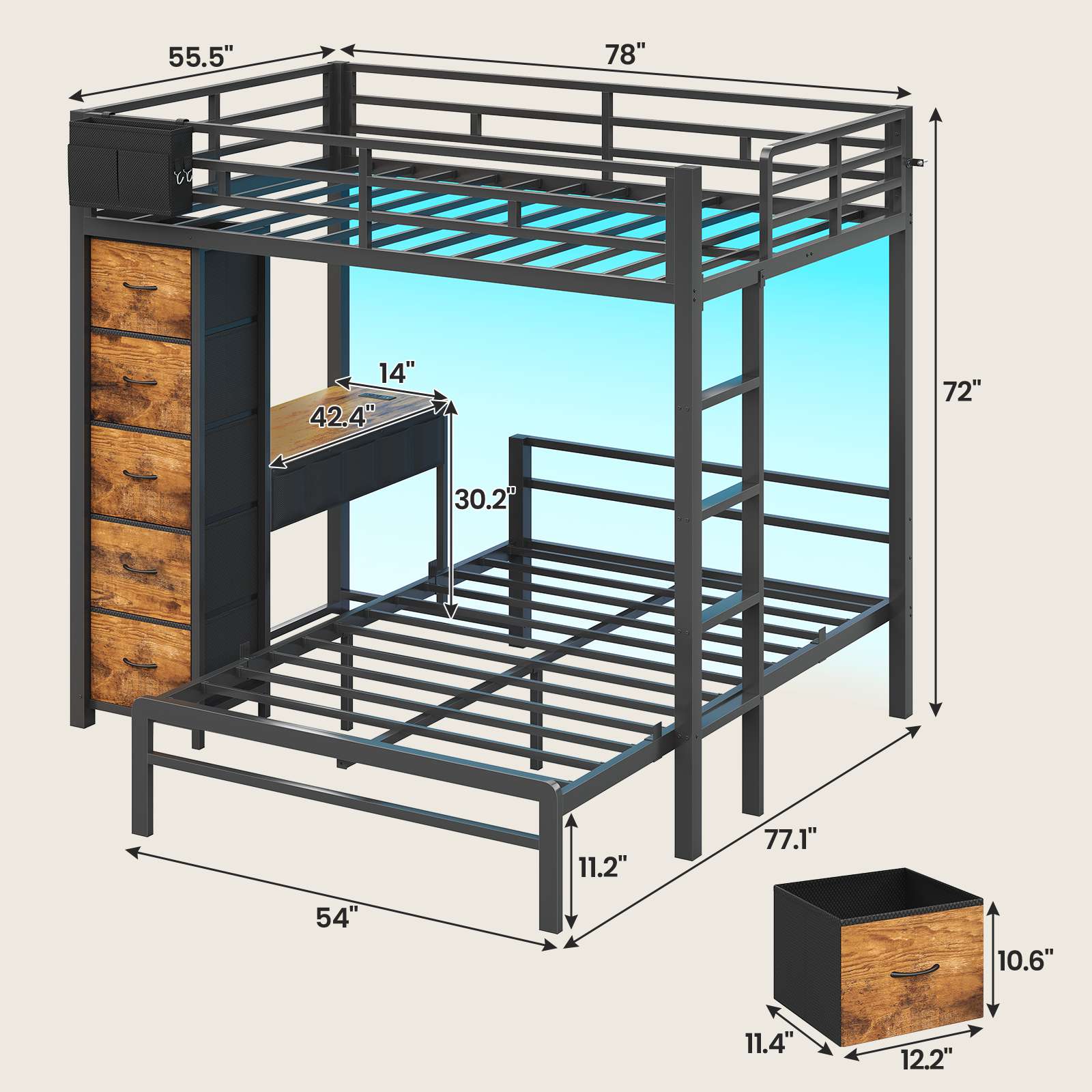 2 person desk